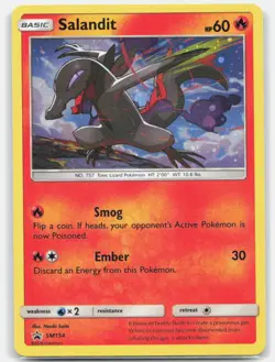 Salandit - SM154 Promo Sun & Moon Promo Pokemon Holo LP - Image 1