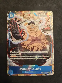 One Piece TCG Monkey.D.Luffy OP11-058 Carrying On His Will OP13 Treasure Rare TR - Image 1
