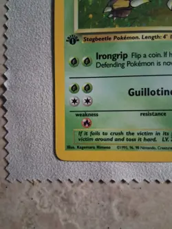 Pinsir Jungle 9/64 1st Edition Holo Vintage WOTC Pokemon TCG - Image 4