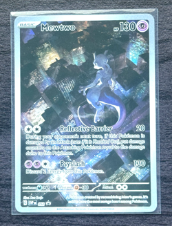 Pokemon Mewtwo 52 Black Star Promo SVP 151 Rare Full Art Holo Card NM - Image 1
