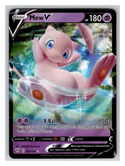Mew V 069/189 MINT/NM Pokemon Cards SWSH03: Darkness Ablaze Holo - Image 1