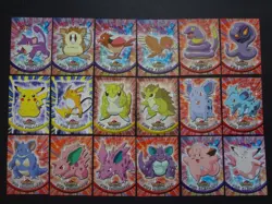 1999 Topps Pokemon TV Animation Series 1 Complete Set 90 Card Blue Logo Lot LP+ - Image 4