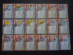 1999 Topps Pokemon TV Animation Series 1 Complete Set 90 Card Blue Logo Lot LP+ - Image 5