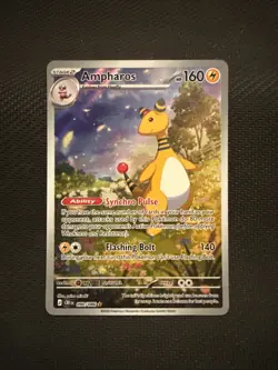 Ampharos 090/086 Illustration Holo Chaos Rising Pokemon Card - Image 1