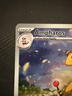 Ampharos 090/086 Illustration Holo Chaos Rising Pokemon Card - Image 2