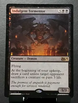 MTG 101/259 INDULGENT TORMENTOR M15 Foil Rare card⚔LP - Image 1