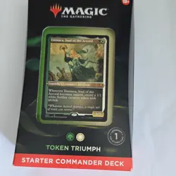 Magic: The Gathering Token Triumph Commander Deck Emmara Foil-Etched 100 Cards - Image 1