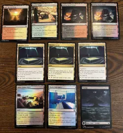 Lot of 10 Avatar: The Last Airbender (TLA) Lands MTG Foil Misty Palms Oasis Appa - Image 1