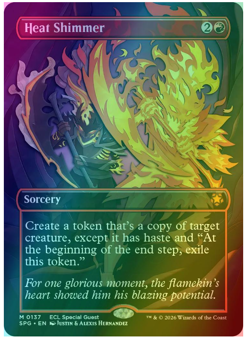 Heat Shimmer - Foil - Borderless Special Guests Lorwyn Eclipsed MTG - Image 1