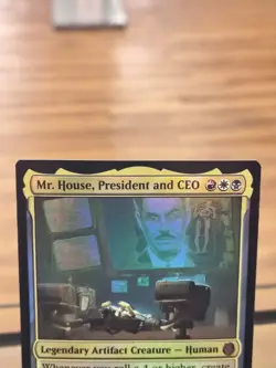 MTG Mr. House, President and CEO *FOIL* Universes Beyond: Fallout 0007 Free Ship - Image 2