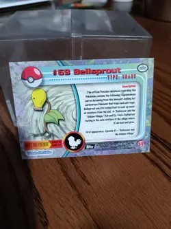 Bellsprout 69 Topps TV Animation Edition Pokemon Black Label Vinrage NM TCG - Image 2