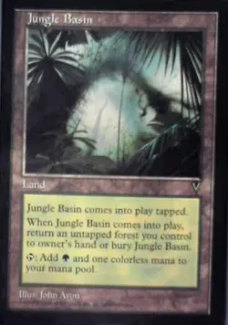 Jungle Basin - Visions: #164, Magic: The Gathering Nm C307 - Image 1