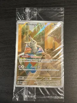 Pokemon Mimikyu SVP 075 Sealed *NM Paldean Fates Full Art Holo Black Star Promo - Image 1