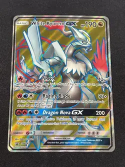 White Kyurem GX 2018 Sun & Moon Promo SM141 Full Art Pokemon - Image 1