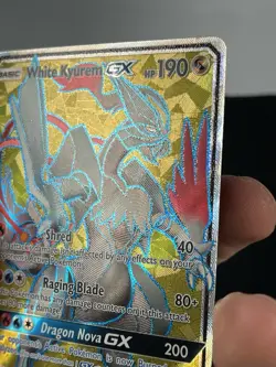 White Kyurem GX 2018 Sun & Moon Promo SM141 Full Art Pokemon - Image 4
