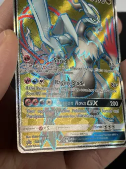 White Kyurem GX 2018 Sun & Moon Promo SM141 Full Art Pokemon - Image 5