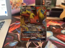 Pokemon Sun and Moon Promo Flareon GX Card Full Art Holo UR SM171 - Image 1