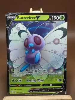 HP Pokemon Butterfree V SWSH03: Darkness Ablaze 001/189 Ultra Rare - Image 1
