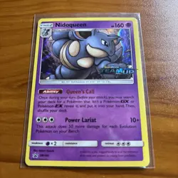 Nidoqueen SM160 NM Holo SUN & MOON Team Up Black Star Pokemon Promo! - Image 1