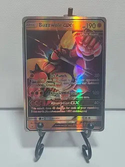 Pokemon Buzzwole GX SM69 Sun & Moon Promo Full Art Holo - Image 1