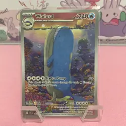 Pokemon TCG Wailord 162/159 Journey Together Holo 240HP Illustration Rare - Image 1
