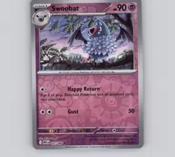 Swoobat 037/086 Reverse Holo UC White Flare NM Pokemon - Image 1