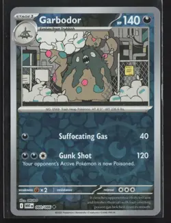 060/086 Garbodor - SV White Flare - Reverse Holo NM Pokemon - Image 1
