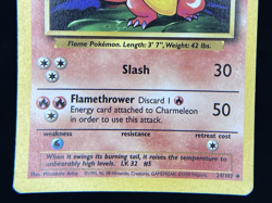 1999 TCG Pokemon #24/102 Charmeleon Non Holo Unlimited Base Set - Image 4