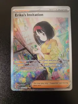 Pokemon TCG Erika's Invitation 203/165 SV 151 SIR Full Art Holo - Image 1