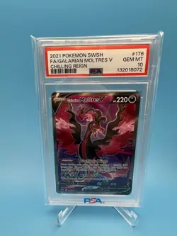 Pokemon Galarian Moltres 2021 Chilling Reign 097/198 PSA 10 - Image 1