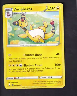 Ampharos 056/203 Rare Evolving Skies Pokemon Near Mint - Image 1