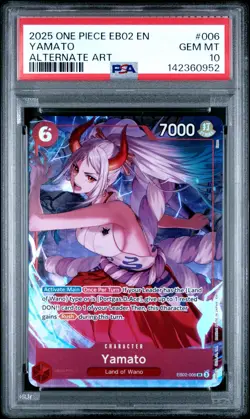 2025 ONE PIECE PREMIUM CARD COLL -6 ASSORT VOL.1- #006 YAMATO PSA 10 - Image 1