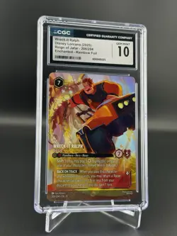 Wreck-It Ralph Big Lug Enchanted 206 Disney Lorcana Reign of Jafar Gem CGC 10 - Image 1