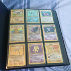 Pokemon Cards TCG Fossil Set Complete 62/62 6 1st Editions, Includes Folder - Image 1