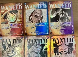 Luffy Ace Sabo Wanted Poster 12 Card Set One Piece Display Collection Lot - Image 3