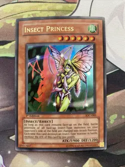 YuGiOh Insect Princess IOC-080 1st Edition Ultra Rare MP - Image 1