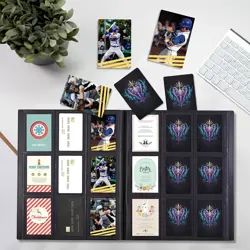 360 Card Pocket Binder with Elastic 9 Pocket Trading Cards Album Folder, Black - Image 2