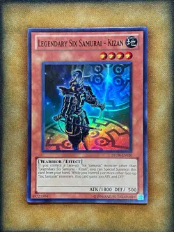 Yugioh Legendary Six Samurai - Kizan STOR-EN020 Super Rare LP - Image 1