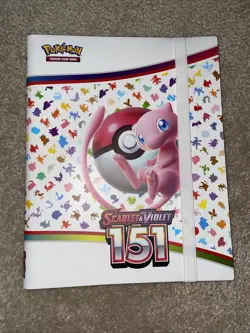 Pokemon TCG Scarlet And Violet 151 Binder Mew - 360 Card Pocket Slot - Image 1