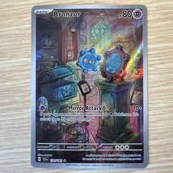 Pokemon Cards Bronzor 170/162 Temporal Forces Illustration Rare NM - Image 1
