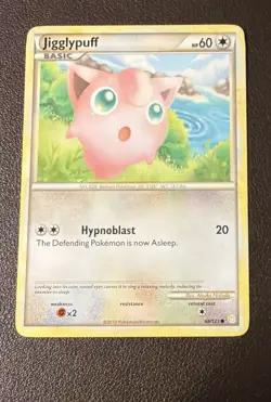 Jigglypuff HeartGold SoulSilver 68/123 Pokemon Card 2010 - Image 3