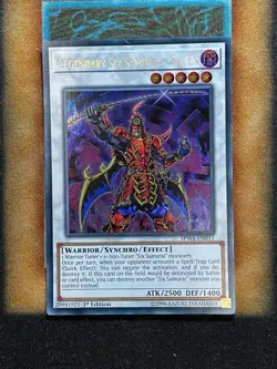 Yugioh Legendary Six Samurai - Shi En SPWA-EN011 Secret Rare 1st Ed LP - Image 1