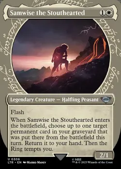 NM Showcase Samwise the Stouthearted, MTG, Lord of the Rings, Magic, 306 - Image 1