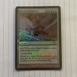 Decree Of Justice - DCI Promo NM MTG Magic The Gathering G07 - Image 1