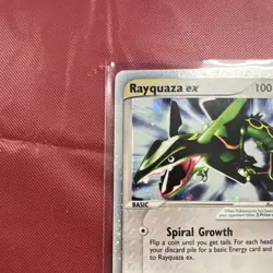 Rayquaza ex 97/97 Dragon Set EX Holo Ultra Rare English 100 HP Pokemon TCG - Image 2