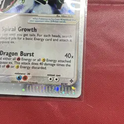 Rayquaza ex 97/97 Dragon Set EX Holo Ultra Rare English 100 HP Pokemon TCG - Image 4