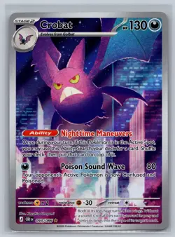 Crobat 093/086 Shiny Rare ME04: Chaos Rising Pokemon Card Near Mint - Image 1