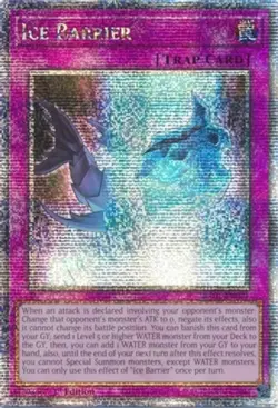 Yugioh! MP Ice Barrier - RA01-EN071 - Quarter Century Secret Rare - 1st Edition - Image 1