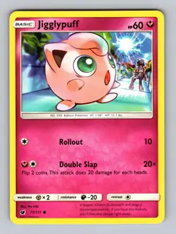 Jigglypuff 71/111 Common Crimson Invasion Pokemon Near Mint - Image 1