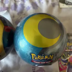 4-POKEMON TCG POKEBALL TIN SEALED 3 Perfect order booster packs! Lot of 7!! - Image 3